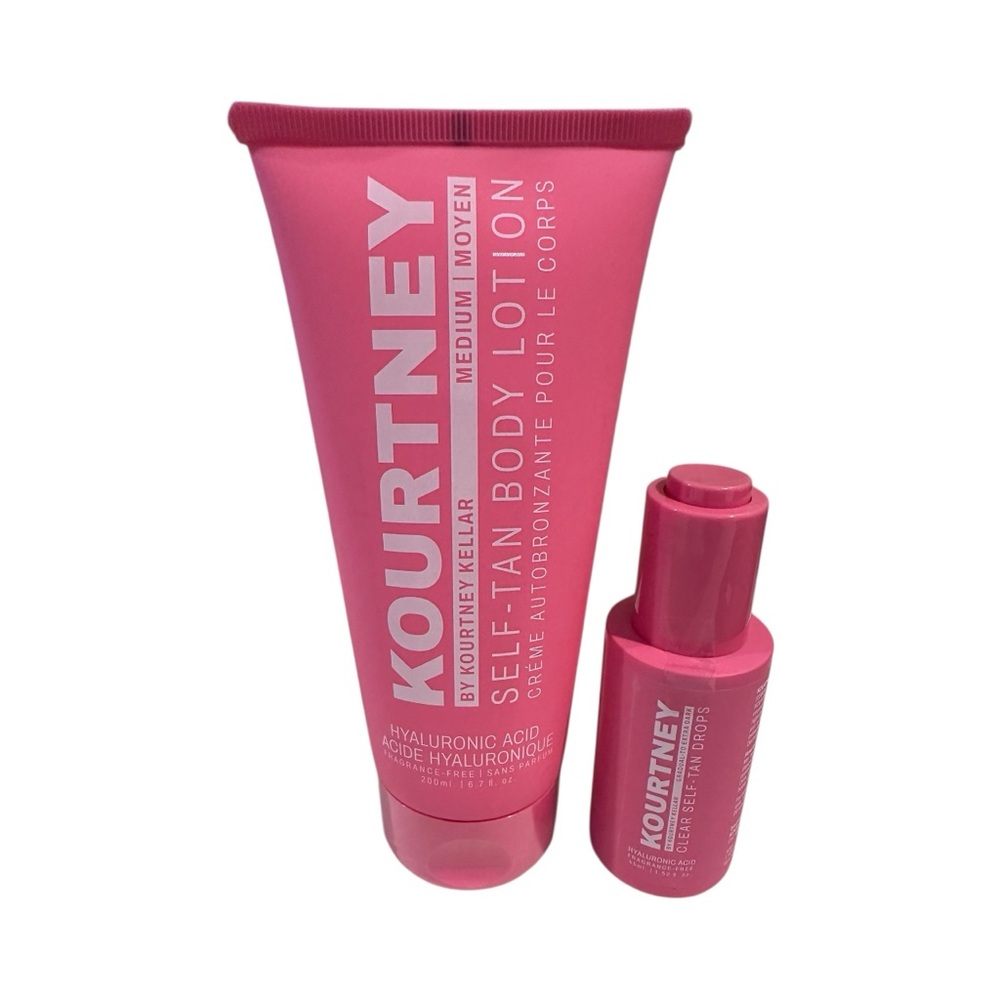 KOURTNEY BY KOURTNEY KELLAR Self Tan Body Lotion/ Self-Tan Hyaluronic Acid Drops